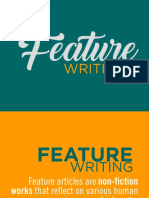 Feature Writing PDF