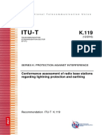 ITU - T - K.119 - 2016 - Conformance Assessment of Radio Base Stations Regarding Lightning Protection and Earthing