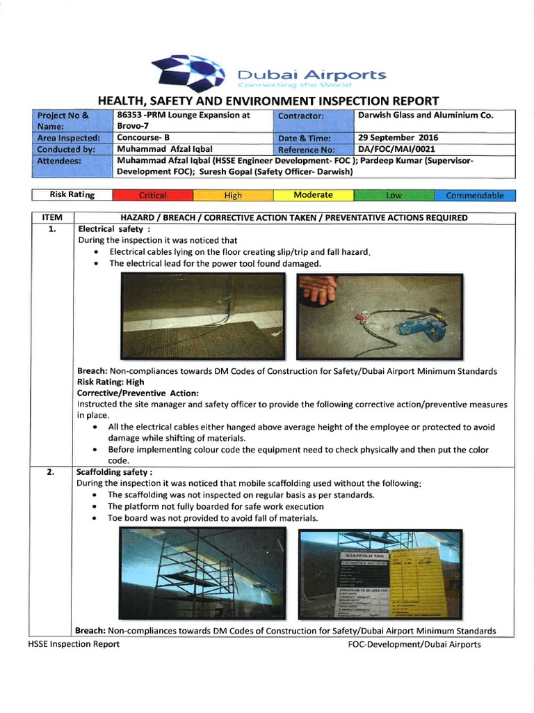 Inspection Report No.21 | PDF