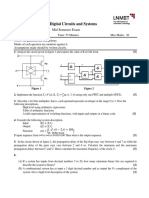 Digital Circuits and Systems Mid Semester Exam