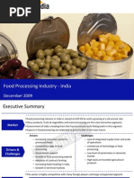 Food Processing Industry - India: December 2009