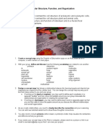 Concept Mapping: Cellular Structure, Function, and Organization Learning Targets