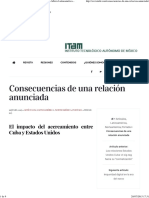 Consecuencias de Una Relación Anunciada - Foreign Affairs Latinoamérica