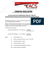 Technical Bulletin: Calculation For Compressor Time On & Time Off