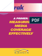 Measuring Media Coverage Effectively: A Primer
