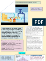 LO: To Understand The Consequences and Risks Associated With Water Insecurity