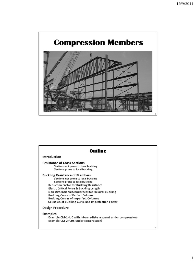 Compression Member Buckling Analysis | PDF | Buckling | Column
