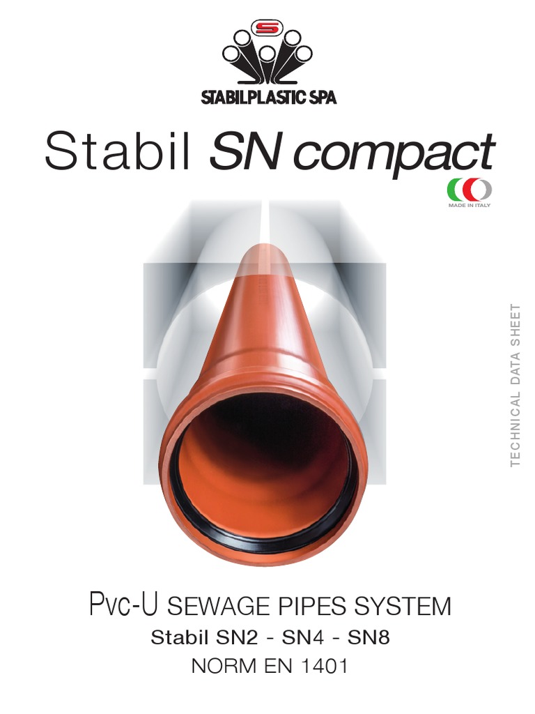 Stabil SN compact PVC pipes PDF Stiffness Pipe (Fluid Conveyance)