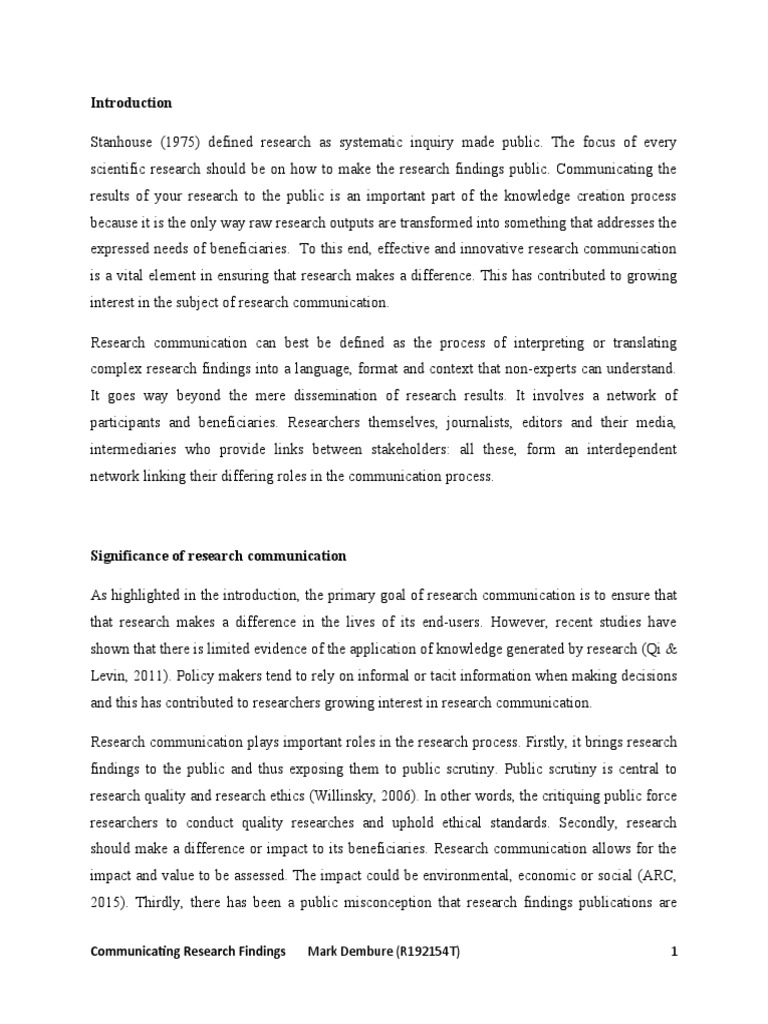 Effective Research Communication Strategies | PDF | Target Audience ...