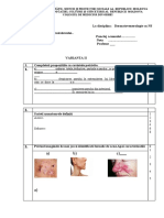 TESTUL Dermatovenerologie.