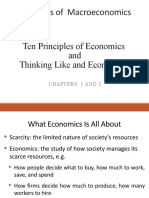 Chapter 1 & 2 Ten Principles of Economics and Thinking Like An Economist