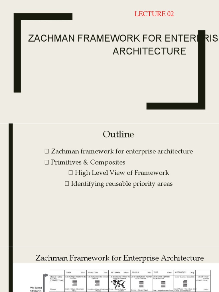 Zachman Framework For Enterprise Architecture | PDF