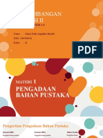 Pengembangan Koleksi - Pengadaan Bahan Pustaka