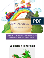 Comprension Lectora La Cigarra y La Hormiga