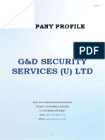 Company Profile: G&D Security Services (U) LTD