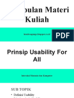 Prinsip Usability For All