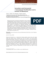Parasocial Interaction and Parasocial Relationship: Conceptual Clarification and A Critical Assessment of Measures