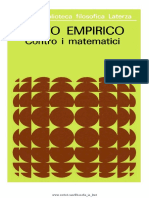 Sesto Empirico, A Cura Di Antonio Russo - Contro I Matematici. Libri I-VI-Laterza (1972) PDF