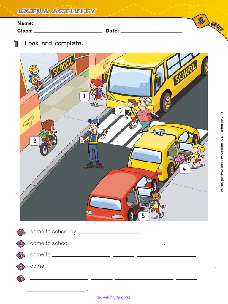 Look and Complete.: Extra Activity | PDF