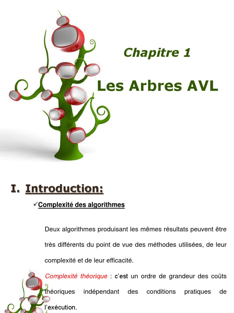 Chapitre 2 Avl PDF | PDF | Algorithmes et structures de données ...