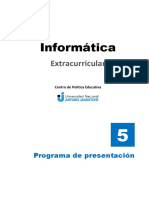 Unidad 5 - Programa de Presentación PDF