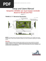 Setup and Users Manual: Hampshire TSHARC-12v Touch Screen Controller Board For RS-232 and PS/2