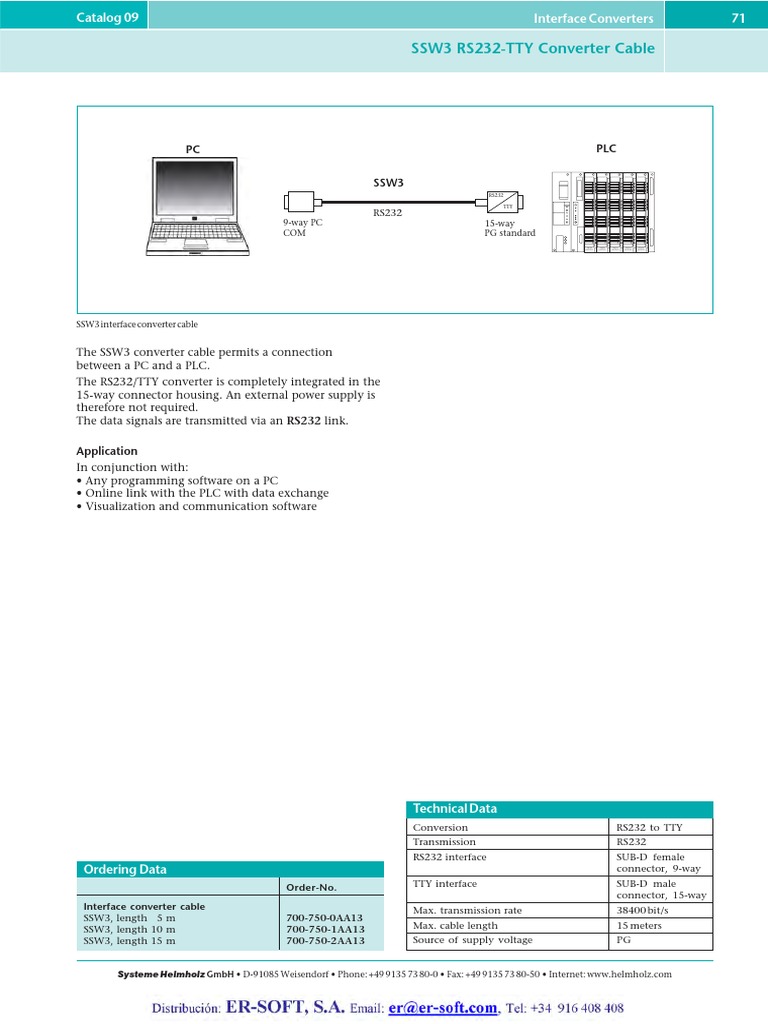 RS232 to TTY Converter Cables Guide | PDF | Computer Terminal ...