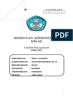 Buku Himpunan Administrasi Wali Kelas