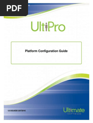 Platform Configuration Guide: December 7, 2016 (Ultipro V12.1.2) | PDF |  Boolean Data Type | String (Computer Science)