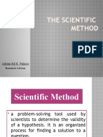 The Scientific Method: Adrian Bil R. Palacio