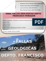 Fallas Geologicas Depto Francisco Morazan
