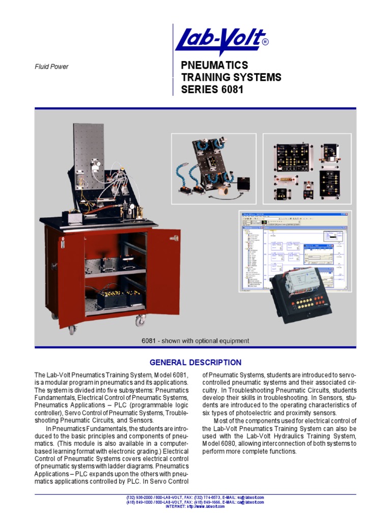 Pneumatics: Training Systems SERIES 6081 | PDF | Relay | Switch