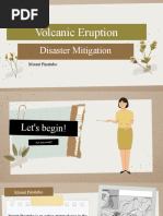 Volcanic Eruption Disaster Mitigation