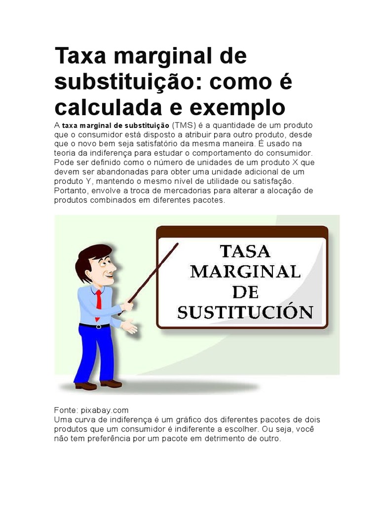 Cálculo da Taxa Marginal de Substituição | PDF | Microeconomia | Economia