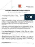 Consentimiento Informado Abdomino-Lipo-Lipoinyeccion Glutea Jessica Marcela Prieto Camacho PDF