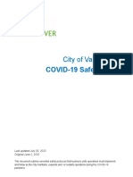 City of Vancouver Covid 19 Safety Plan
