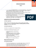 Operations Research Unit 1: Phases and Processes of O.R