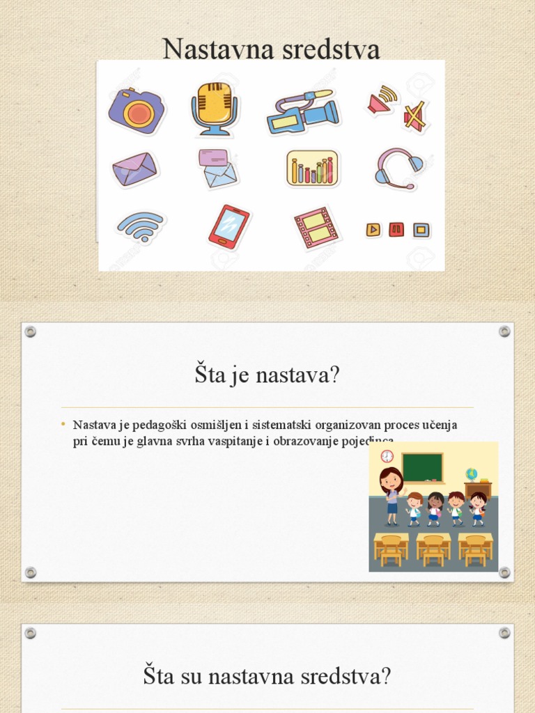 Nastavna Sredstva | PDF