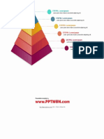 Pyramid 6 Steps Diagram&Charts Free Powerpoint Templates - www.PPTMON.com