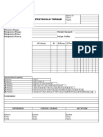 Protocolo de Inspección de Torque | PDF