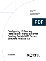 Configuring IP Routing Protocols For Nortel Ethernet Routing Switch 5500 Series, Software Release 4.2