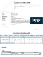 Project/Estimate Detail Report (GST)
