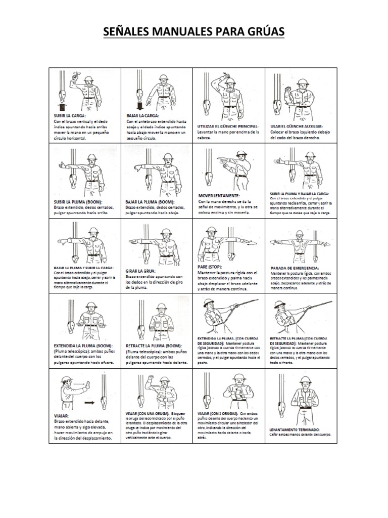 Crane Hand Signals Spanish PDF
