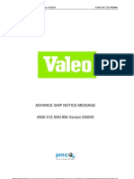 Advance Ship Notice Message: EDI Implementation Guidelines For VALEO ANSI ASC X12 002040