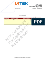 Revision History: Desktop DVD Player SOC General Datasheet