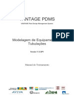 VANTAGE PDMS Modelagem de Equipamentos e Tubulações