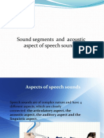 Sound Segments and Acoustic Aspect of Speech Sounds