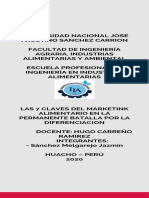 LAS 7 CLAVES DEL MARKETING ALIMENTARIO EN LA PERMANENTE B ATALLA POR LA DIFERENCIACION