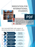 First Orientation For International Students: @tuhh