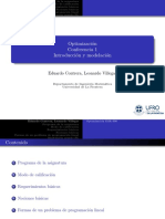 Conferencia 1 Optimizacion Introduccion PDF